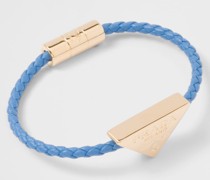 Prada Geflochtenes Armband aus Nappaleder, Damen