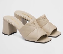 Prada Halbhohe Sandalen aus Gestepptem Nappa-leder, Damen