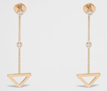 Eternal Gold Cut-Out-Ohrhänger aus Gelbgold mit Diamanten