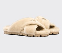 Prada Sandalen aus Lammfell, Damen