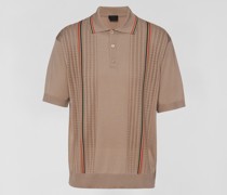 Poloshirt aus Seide und Baumwolle