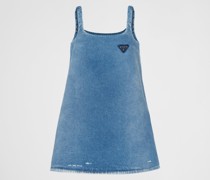 Prada Minikleid aus Bio-denim, Damen
