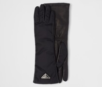 Handschuhe aus Re-Nylon und Nappa-Leder