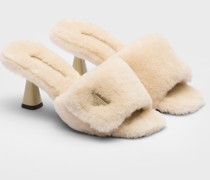 Prada Sandalen aus Lammfell, Damen