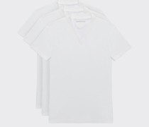 Prada T-shirt aus Weißem Jersey, Herren, Weiss, Größe XXXL