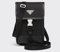 Prada Smartphone-hülle Re-nylon Und Saffiano-leder, Herren,