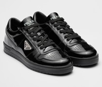 Prada Downtown Sneaker aus Lackleder, Herren