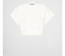 Kurzärmliges Sweatshirt aus Baumwollfleece