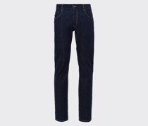 Prada Five-pocket-jeans aus Stretch-denim, Herren, Blau, Größe 29