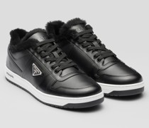 Prada Downtown Sneaker aus Leder, Herren