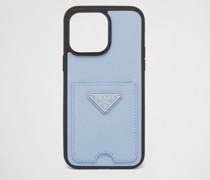 Hülle aus Saffiano-Leder für iPhone 14 Pro Max