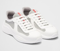Prada America's Cup Sneaker aus Weichem Gummi Und Bike-gewebe, Herren