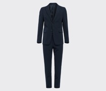 Prada Einreihiger Anzug aus Funktionsgewebe, Herren, Marineblau, Größe 46R