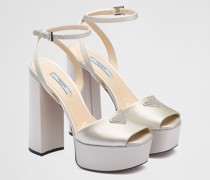 Prada Sandalen aus Satin Mit Absatz, Damen