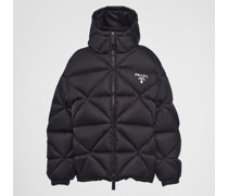 Prada Oversize-daunenjacke aus Gabardine Re-nylon, Damen