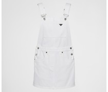 Prada Minikleid Mit Latz aus Bull Denim, Damen