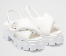 Prada Monolith Sandalen aus Gepolstertem Nappa-leder, Damen