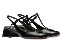 Slingback-pumps aus Lackleder, Damen