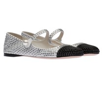 Ballerinas aus Baumwoll-gabardine, Damen