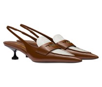 Loafer aus Leder mit Absatz, Damen