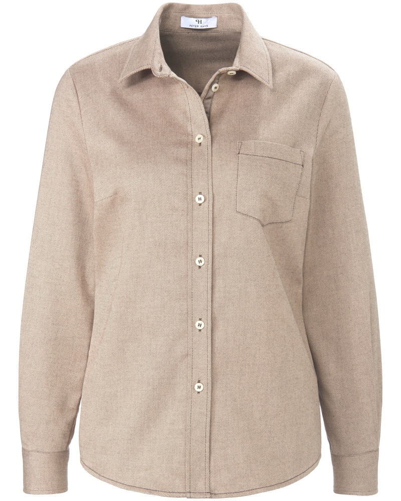 Peter Hahn Damen Bluse mit Hemdkragen