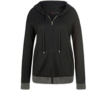 Hoodie-Strickjacke