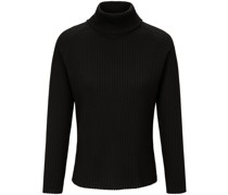 Rollkragen-Pullover aus 100% Schurwolle-Merino