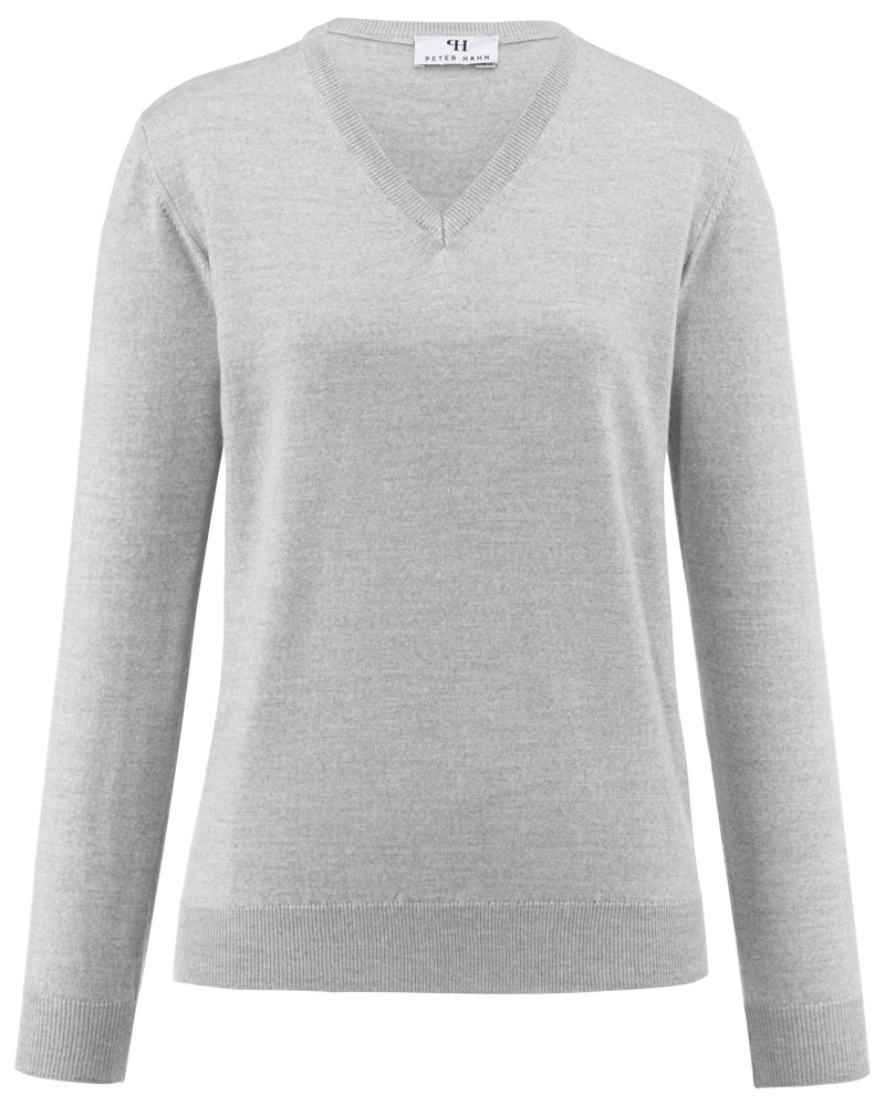 Peter Hahn Damen V-Pullover aus 100% Schurwolle Pure Tasmanian Wool