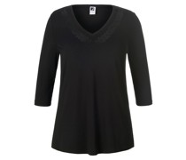 V-Shirt mit 3/4-Arm