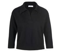 Polo-Pullover mit 3/4-Arm