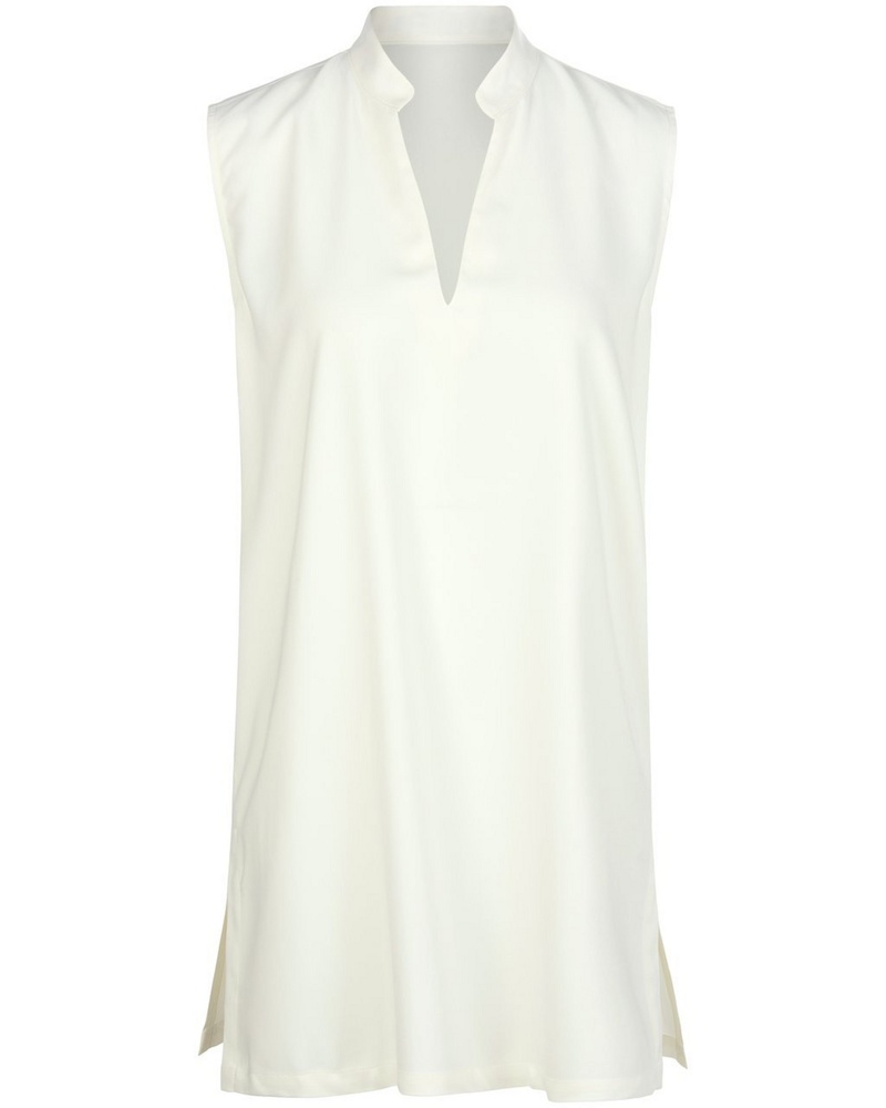 Peter Hahn Damen Ärmellose Long-Bluse