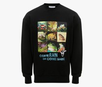 Sweatshirt mit Frosch-Print