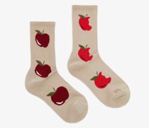 Socken-Set mit Apfel-Print