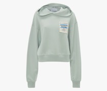 Cropped-Hoodie mit Logo
