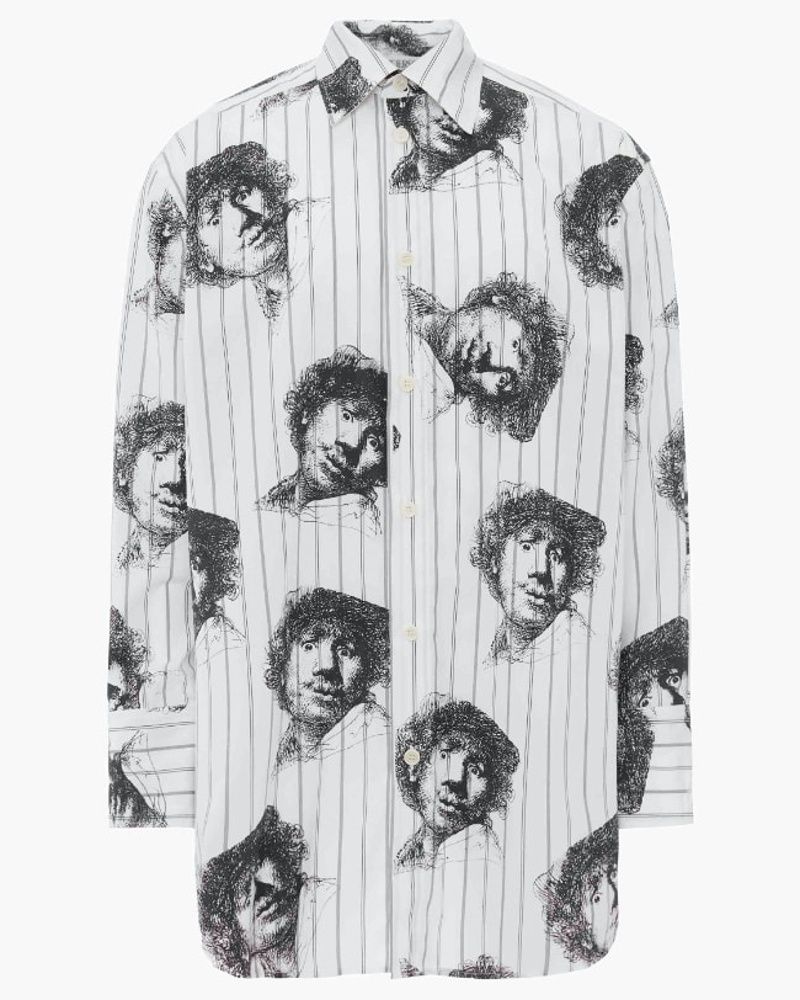 J.W.Anderson Damen Hemd mit Rembrandt-Print