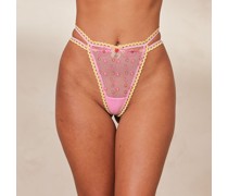 Daisy Embroidered String - Rosa