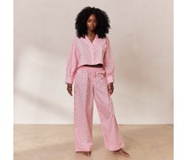 Breakfast Club Pyjama Hose - Rosa Muster