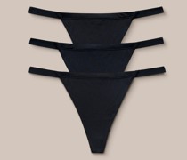 Basic G-Strings (3er Paket) - Schwarz