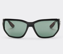 Ferrari Ray-ban For Scuderia Ferrari Rb4366m In Schwarz Mit Dunkelgrünen Gläsern  Schwarz