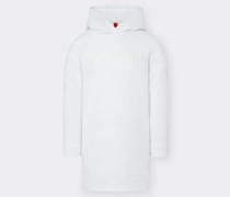 Ferrari Sweatshirtkleid Aus Baumwolle Mit Ferrari-logo  Weiß
