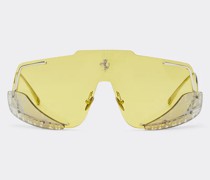 Ferrari Ferrari-sonnenbrille Mit Gelben Gläsern  Silber