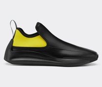 Ferrari Zweifarbiger Sneaker Aus Leder Und Neopren  Schwarz