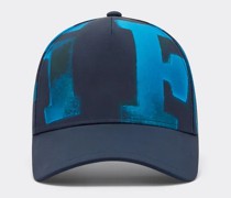 Ferrari Baseballcap Mit „graffiti Multicolor“-motiv  Petrolblau
