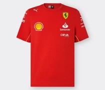 Ferrari Scuderia Ferrari Team 2024 Replica T-shirt  Rosso Corsa