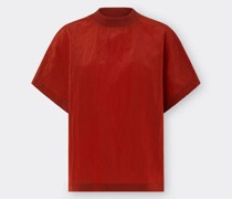 Ferrari T-shirt Aus Leichtem Nylon  Rost