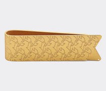 Geldscheinhalter mit „cavallino Rampante“-motiv Unisex Gold