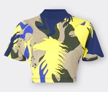 Jersey-t-shirt mit Camouflageprint Woman Giallo Modena