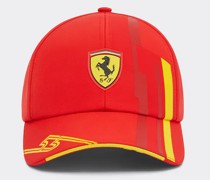 Ferrari Scuderia Ferrari Team Sainz Replika-kappe - Barcelona Special Edition  Rot