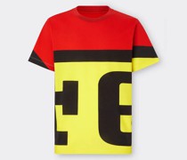 Ferrari T-shirt Aus Baumwolle Mit Ferrari-maxilogo  Rosso Corsa