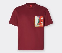 Ferrari T-shirt Aus Jersey Mit „graffiti Multicolor“-tasche  Bordeaux